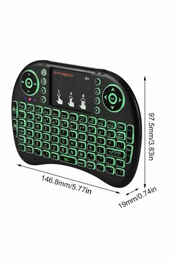 Buti̇k Mi̇ni̇ Klavye Gami̇ng Pc Playstati̇on Ledli̇ Mouse Rgb Mouse Bluetooth Usb