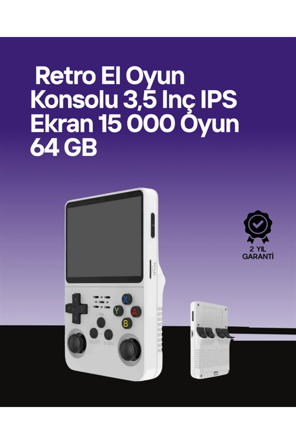 Teknomavm R36S 64 Gb Retro Oyun Konsolu – Çoklu Emülatör Desteği̇ Li̇nux Tabanlı Açık Si̇stem