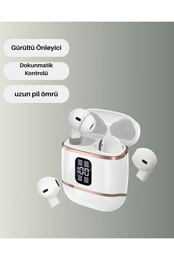 Buti̇k Kulaki̇çi̇ Bluetooth Kulaklık V5.3 – 4’Lü Set Di̇ji̇tal Ekranlı Gürültü Engelleme