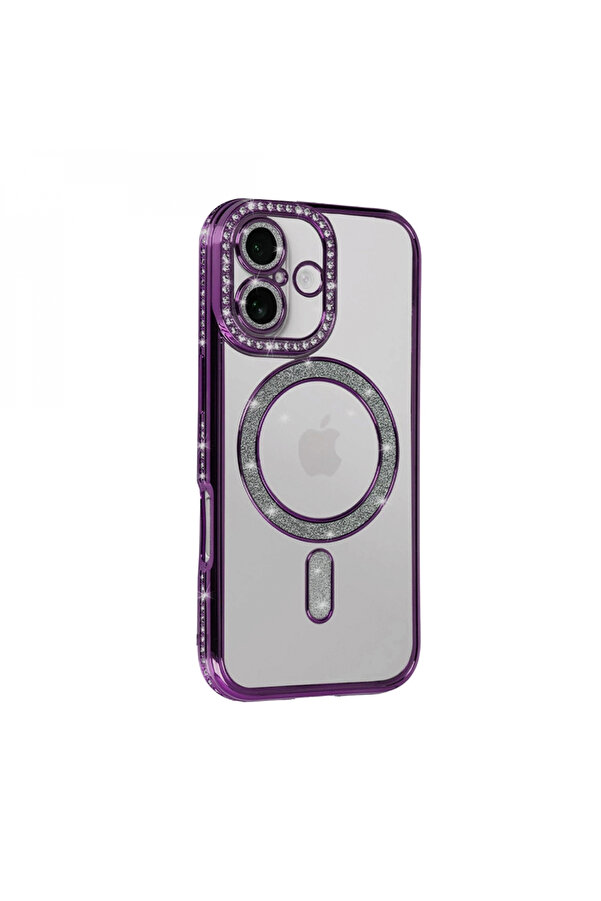 Byhodi̇ Apple İphone 17 Joke Si̇mli̇ Magneti̇csafe Kılıf - Deri̇n Mor