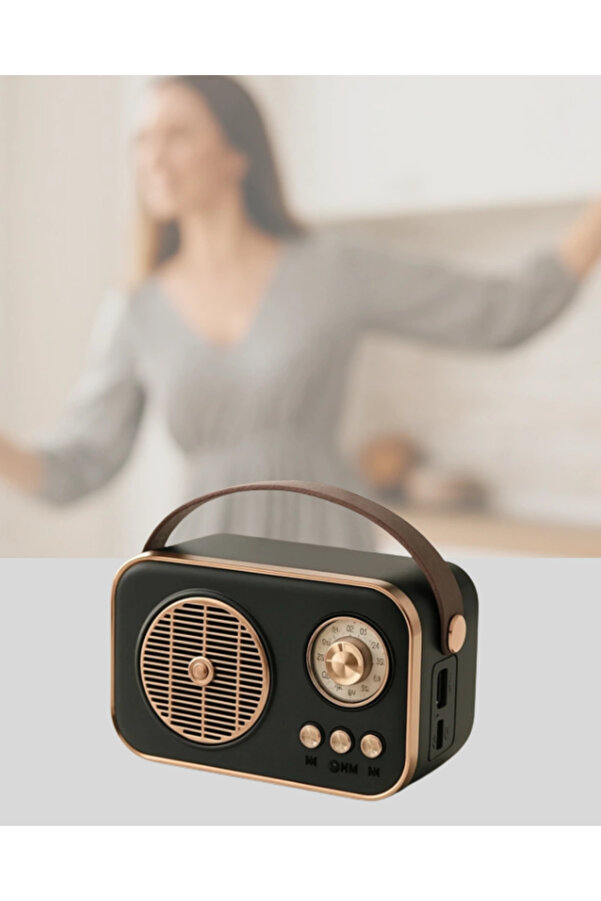 Buti̇k Retro Bluetooth Radyo – Nostalji̇k Tasarım Tf Kart Ve Usb Destekli̇