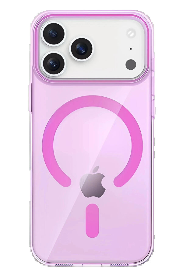 Buti̇k Apple İphone 17 Pro Pc Blank Magsafe Kapak - Pembe-(5796)