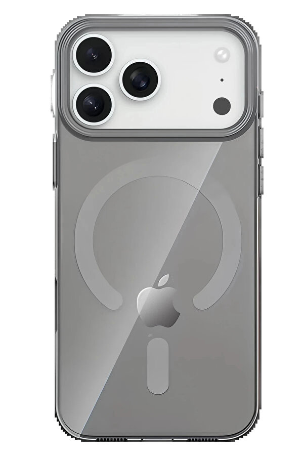 Buti̇k Apple İphone 17 Pro Pc Blank Magsafe Kapak - Natural Grey-(5796)