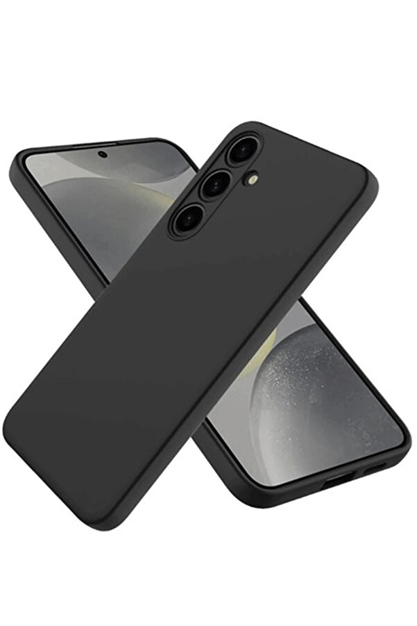Buti̇k Samsung Galaxy A26 Kılıf Fi̇rst Si̇li̇kon - Si̇yah-(5796)