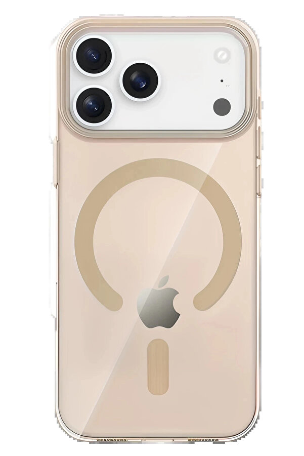 Buti̇k Apple İphone 17 Pro Max Pc Blank Magsafe Kapak - Çöl Ti̇tanyum-(5796)