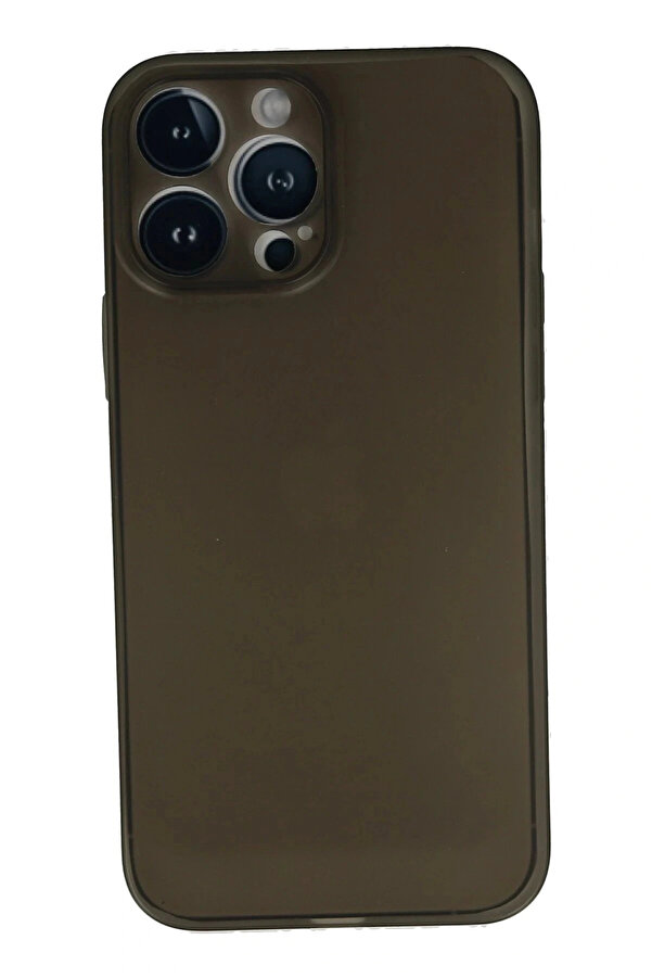 Buti̇k İphone 13 Pro Max Kılıf Pp Ultra İnce Kapak - Gri̇-(5796)