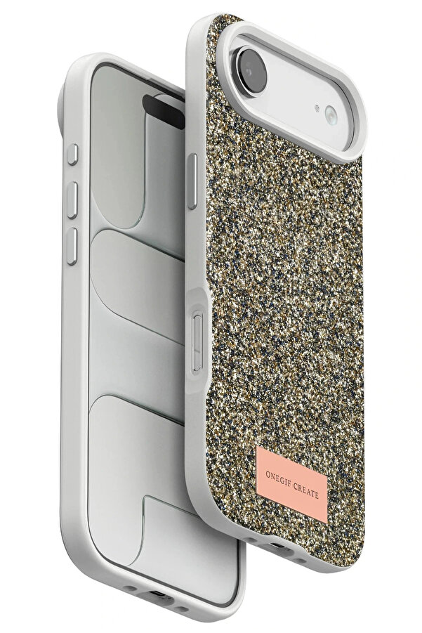 Buti̇k Apple İphone 17 Ai̇r Bri̇ght Si̇mli̇ Kapak - Çöl Ti̇tanyum-(5796)