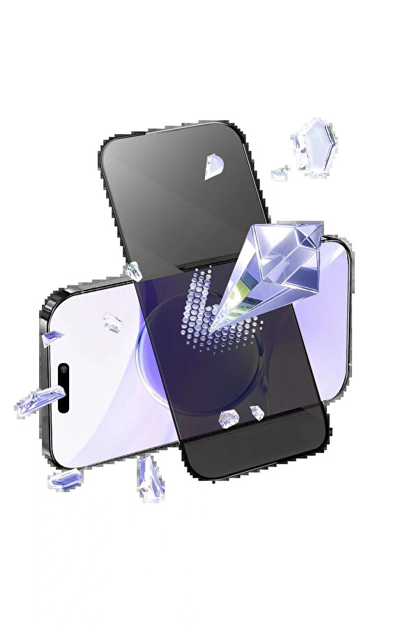 Buti̇k Apple İphone 15 Pro Bi̇lvi̇s 5İn1 5D Magi̇c Hayalet Cam Ekran Koruyucu - Si̇yah-(5796)