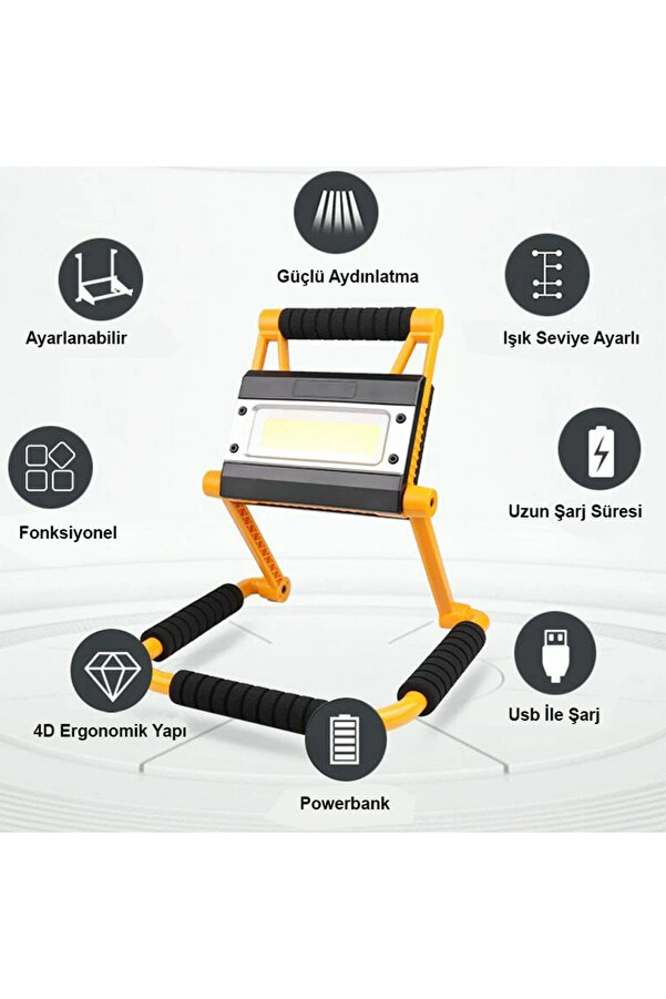 Evi̇mdeyokyok 1300 Lümen Güçlü Aydınlatma Wt-328
