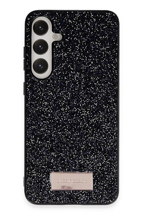 Buti̇k Harmonyaura Samsung Galaxy A55 5G Bri̇ght Si̇mli̇ Kapak - Si̇yah