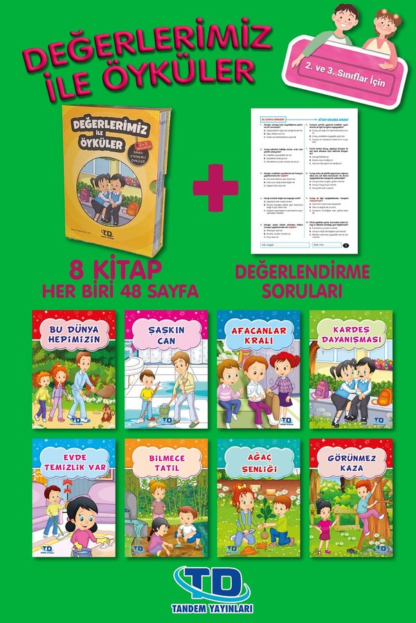 Tandem Yayınları Değerler Dizisi Değerlerimiz Ile Öyküler 10 Kitap