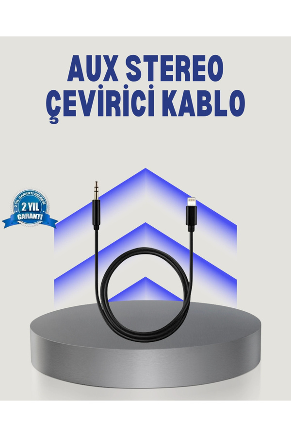 Buti̇k İphone Li̇ghtni̇ng 3.5Mm Aux Çevi̇ri̇ci̇ Kablo Jh-023 Stereo Ses Aktarıcı