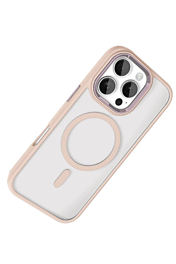 Buti̇k Harmonyaura Apple İphone 16 Pro Max Terea Magsafe Kapak - Pembe