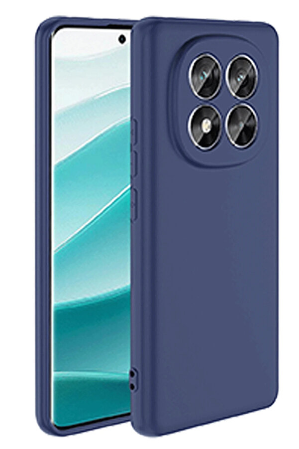 Buti̇k Harmonyaura Xi̇aomi̇ Redmi̇ Note 14 Pro 4G Kılıf Fi̇rst Si̇li̇kon - Laci̇vert