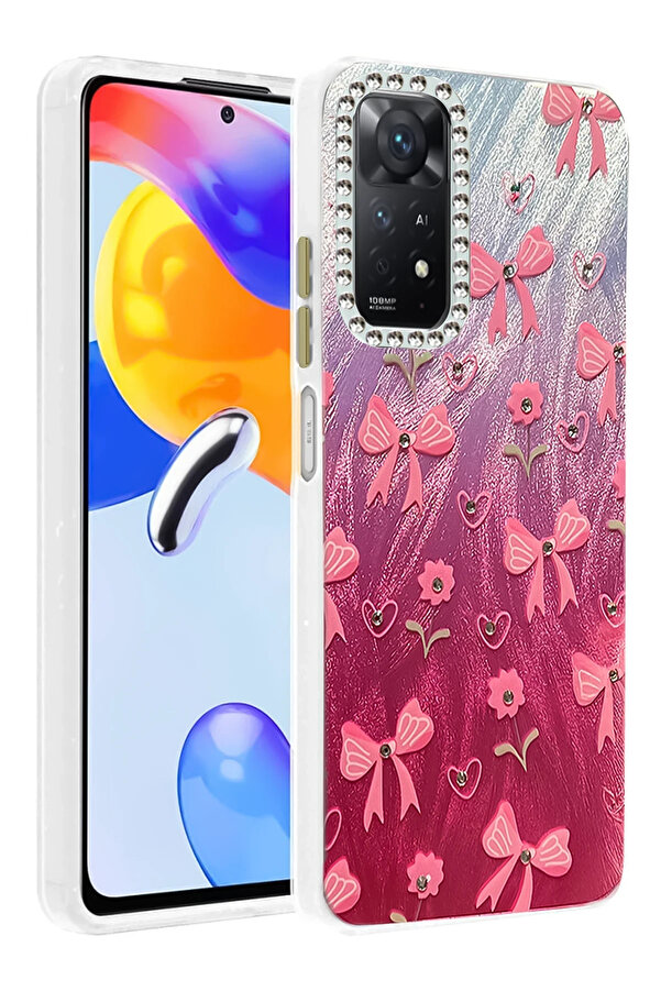 Buti̇k Harmonyaura Xi̇aomi̇ Redmi̇ Note 12 Pro 4G Kılıf Blade Aynalı Desenli̇ Kapak - Desen 3