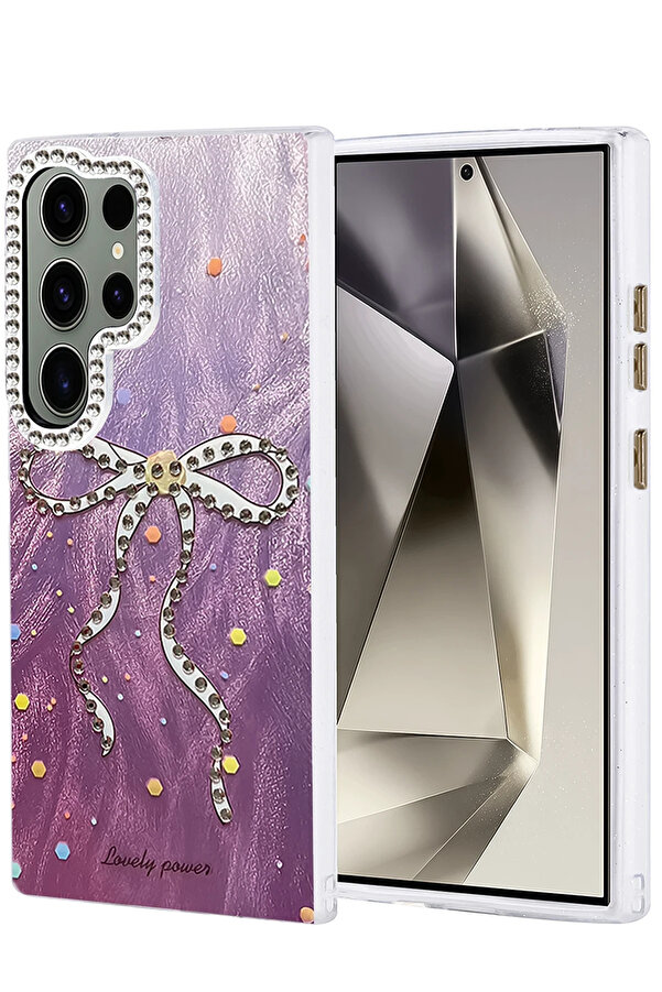 Buti̇k Harmonyaura Samsung Galaxy S24 Ultra Kılıf Blade Aynalı Desenli̇ Kapak - Desen 1