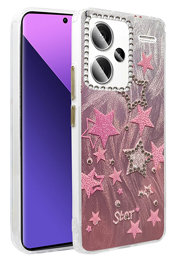 Buti̇k Harmonyaura Xi̇aomi̇ Redmi̇ Note 13 Pro Plus Kılıf Blade Aynalı Desenli̇ Kapak - Desen 7