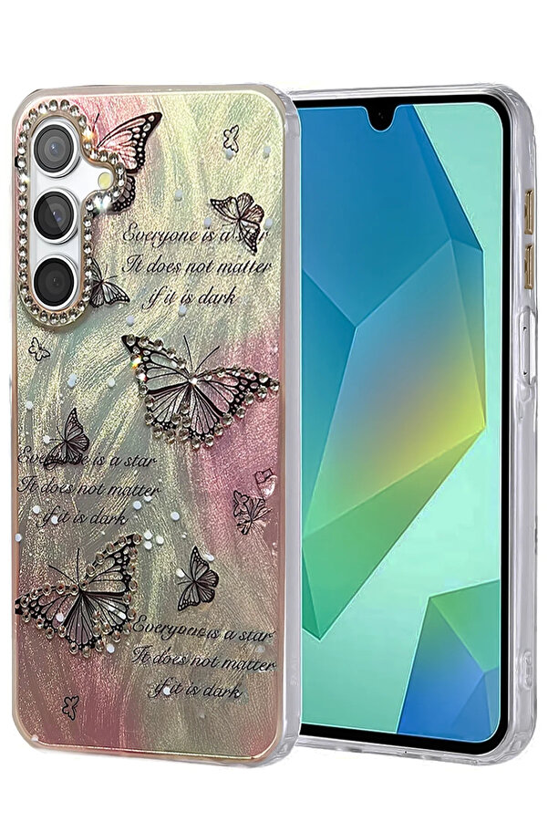 Buti̇k Harmonyaura Samsung Galaxy S23 Fe Kılıf Blade Aynalı Desenli̇ Kapak - Desen 6