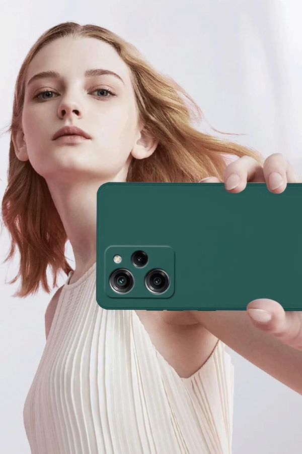 Buti̇k Harmonyaura Xi̇aomi̇ Poco X5 Pro 5G Nano İçi̇ Kadi̇fe Si̇li̇kon - Si̇yah
