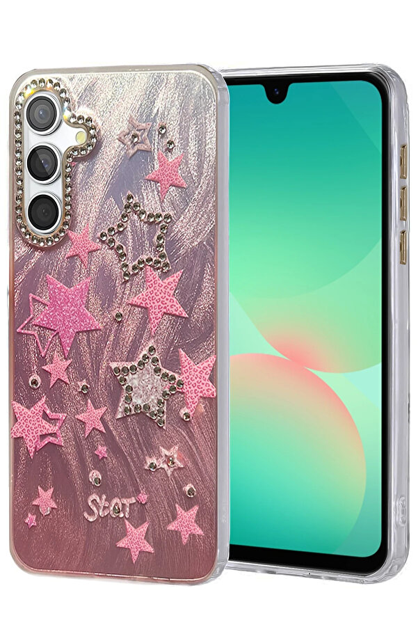 Harmonyaura Samsung Galaxy A26 Kılıf Blade Aynalı Desenli̇ Kapak - Desen 7