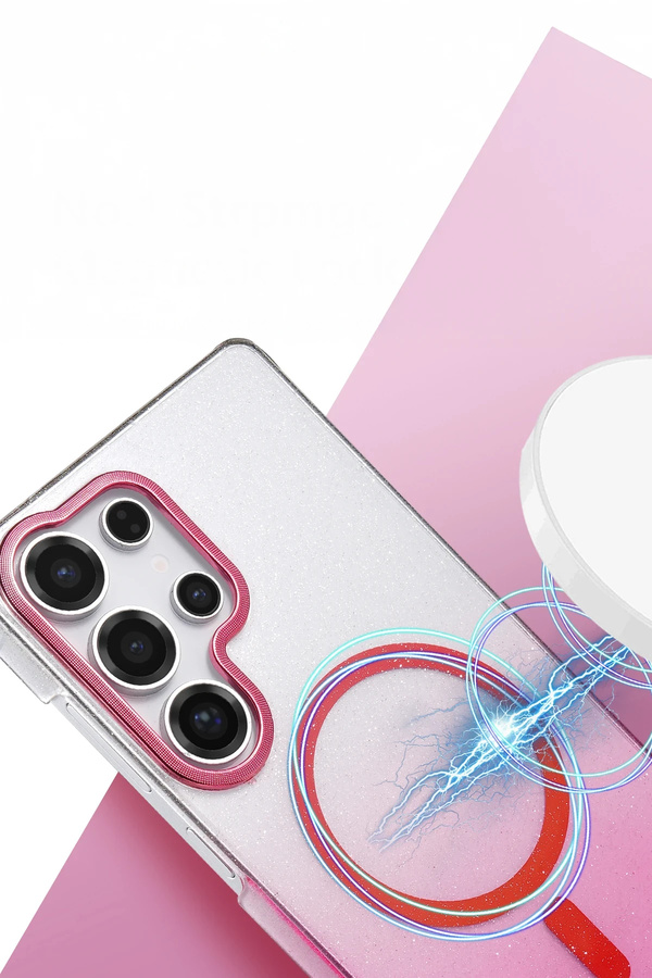 Harmonyaura Samsung Galaxy S25 Ultra Glossy Magsafe Kapak - Mavi̇