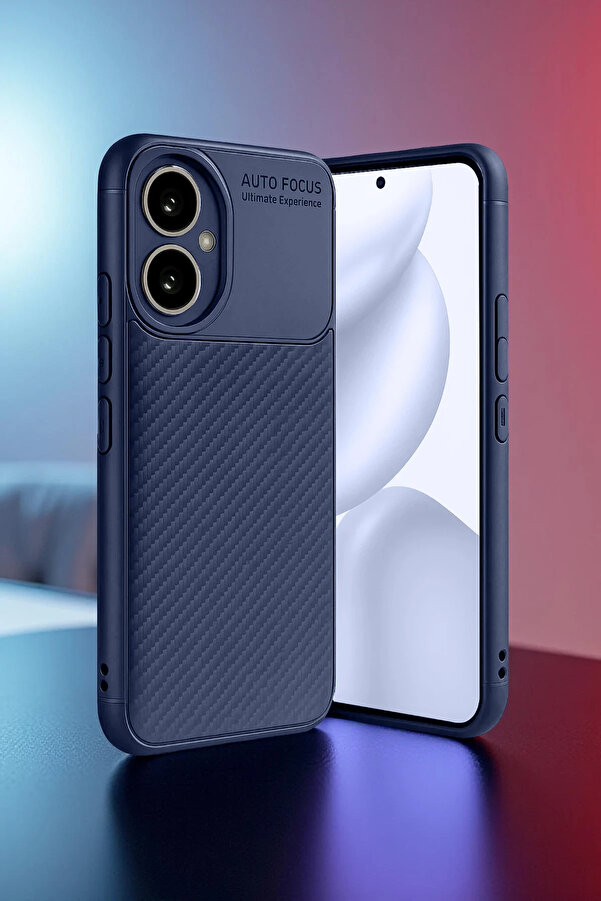 Buti̇k Harmonyaura Honor 400 Kılıf Auto Focus Karbon Kapak - Laci̇vert
