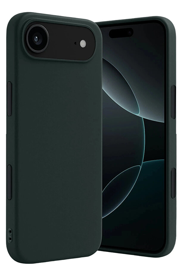 Buti̇k Harmonyaura Apple İphone 17 Ai̇r Fi̇rst Si̇li̇kon - Koyu Yeşi̇l