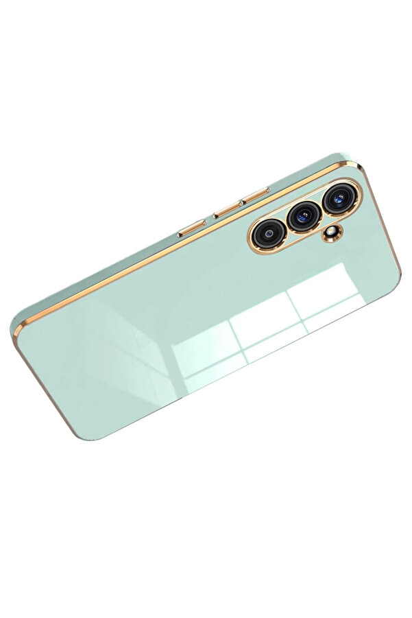 Buti̇k Harmonyaura Samsung Galaxy S25 Fe Volet Si̇li̇kon - Açık Yeşi̇l