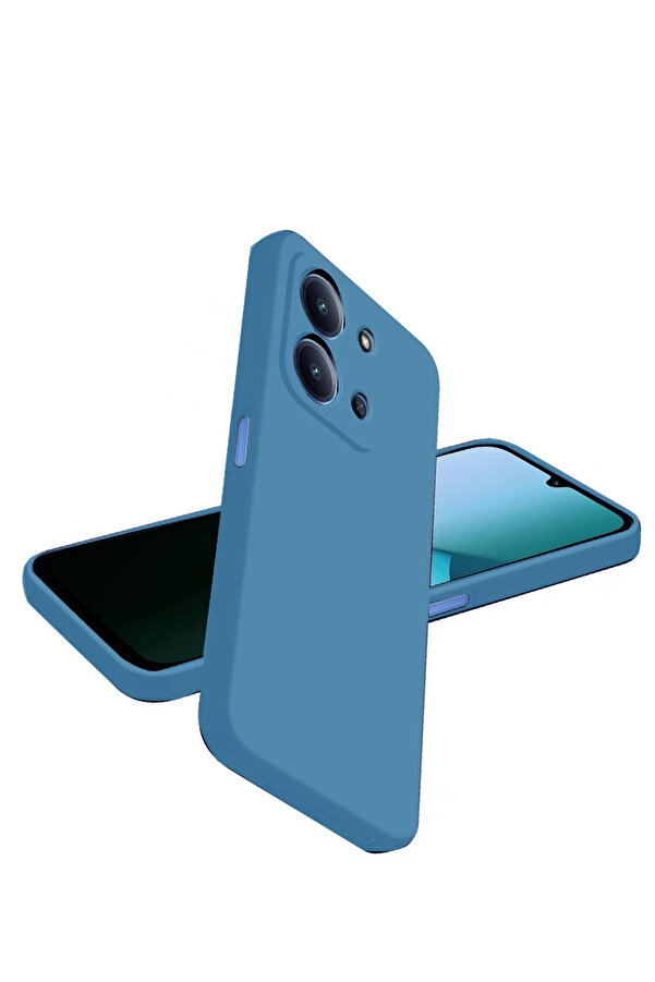 Buti̇k Harmonyaura Xi̇aomi̇ Redmi̇ 15C 4G Nano İçi̇ Kadi̇fe Si̇li̇kon - Mavi̇