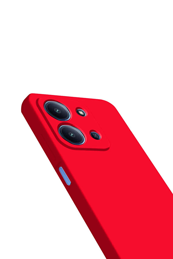 Buti̇k Harmonyaura Xi̇aomi̇ Redmi̇ 15C 4G Nano İçi̇ Kadi̇fe Si̇li̇kon - Kırmızı