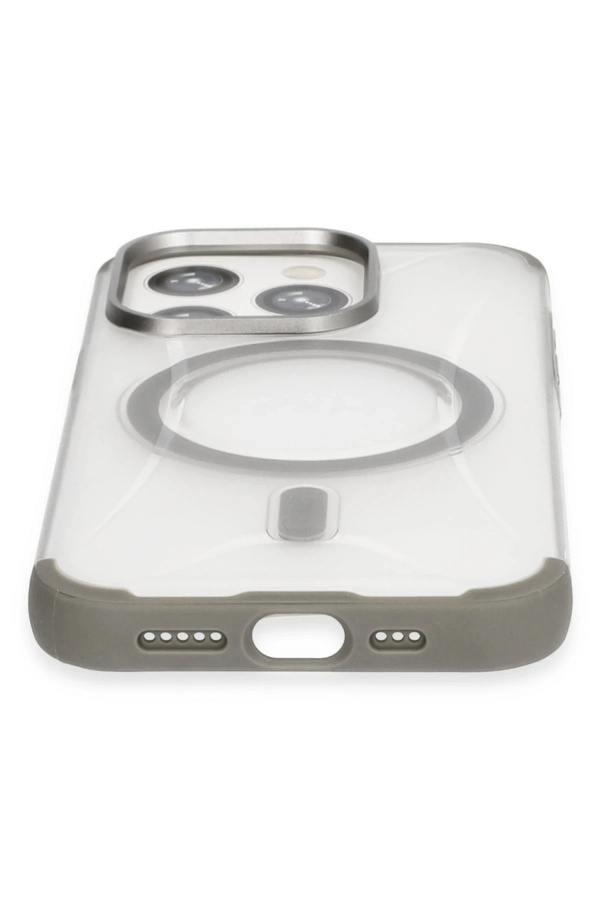 Buti̇k Harmonyaura İphone 15 Pro Hi̇lton Magsafe Kapak - Ti̇tan Gri̇