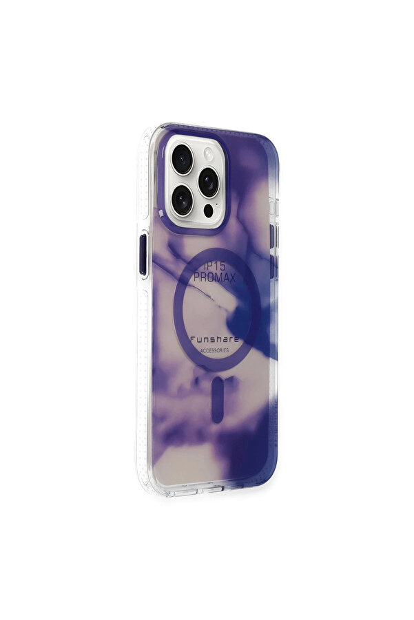 Buti̇k Harmonyaura İphone 15 Pro Max Phantom Magsafe Kapak - Mor