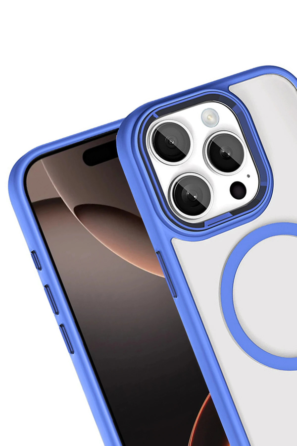 Buti̇k Harmonyaura Apple İphone 15 Pro Max Terea Magsafe Kapak - Mavi̇