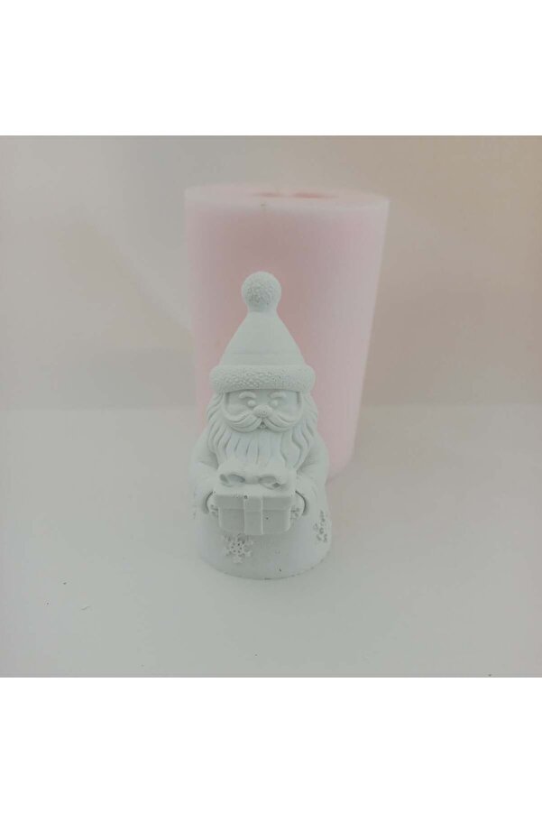 Kalıpcınızburada Hedi̇ye Paketli̇ Noel Baba Si̇li̇kon Kalıp - K8490