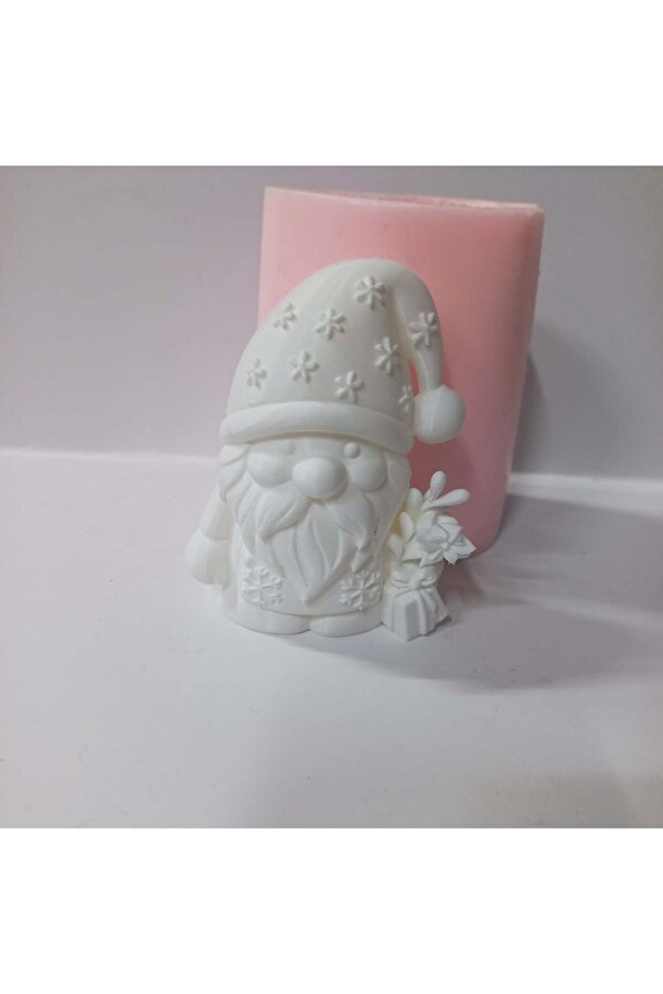 Kalıpcınızburada Hedi̇ye Paketli̇ Noel Baba Si̇li̇kon Kalıp - K8527