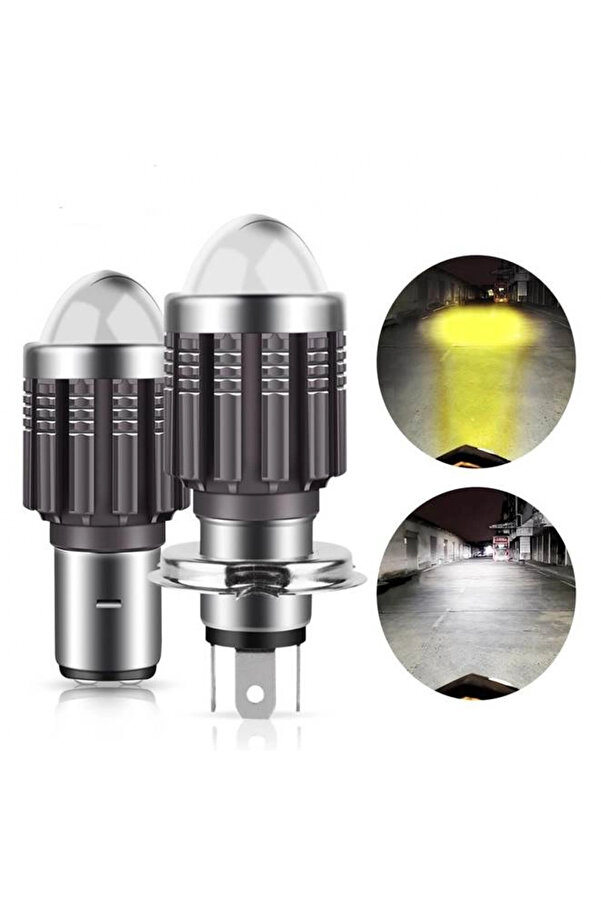 Carub Led Far Ampül Metal Gövde Füme Kasa Bosch Ti̇pi̇ Uzun Kısa Vardır