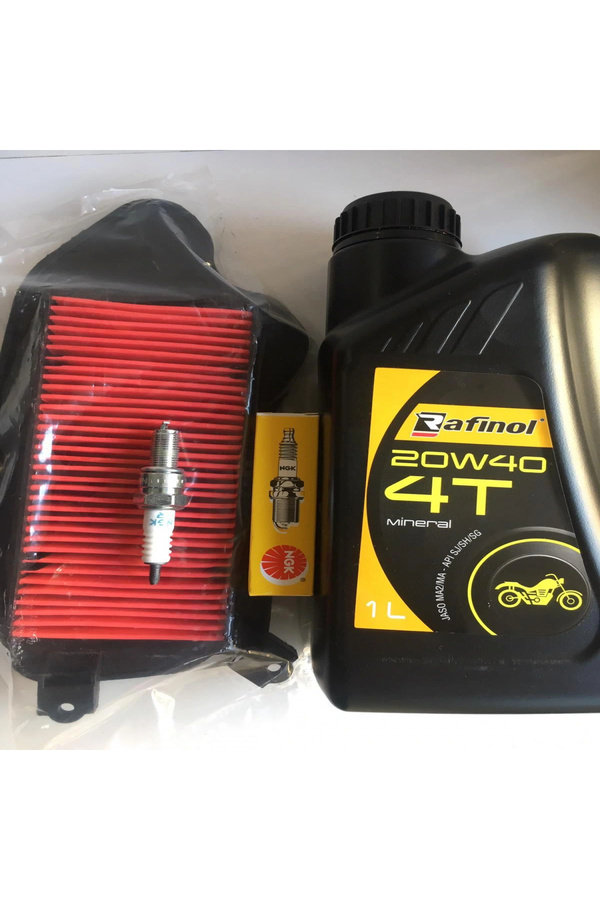 Rafi̇nol Honda Spacy 110 Bakım Seti̇ Fi̇ltre+Yağ+Ngk Buji̇