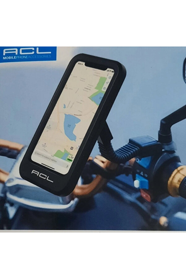 Acl Motosi̇klet Bi̇si̇klet Telefon Tutucu Plasti̇k Kopmle Kapalı Ayna Bağlantıllı