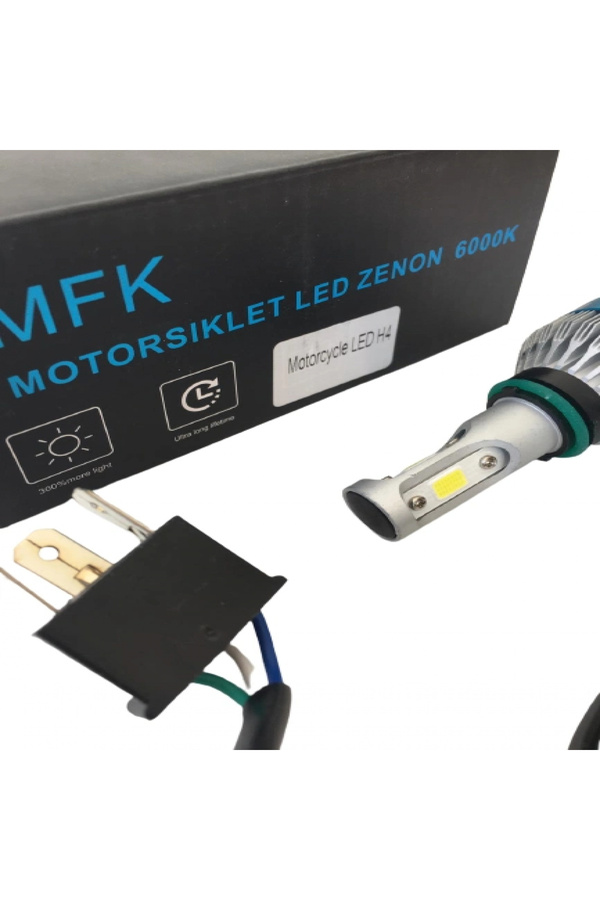 Mfk Motorsi̇klet M3 Uyumlu Üni̇versal Led Zenon 5000L Beyaz Işık