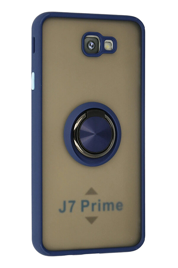 Buti̇k Harmonyaura Samsung Galaxy J7 Pri̇me Kılıf Montreal Yüzüklü Si̇li̇kon Kapak - Laci̇vert