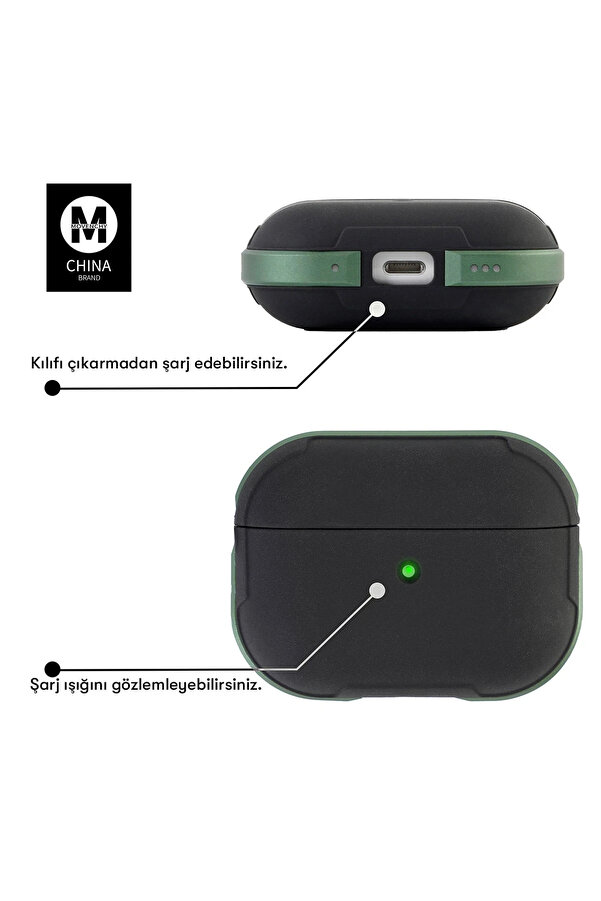 Buti̇k Harmonyaura Ai̇rpods Pro 2 (2.Nesi̇l) Mo-A8 Armor Kılıf - Rai̇nbow