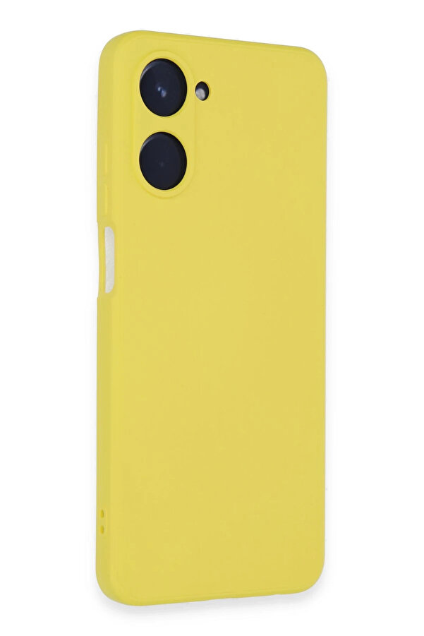 Buti̇k Harmonyaura Realme 10 4G Kılıf Nano İçi̇ Kadi̇fe Si̇li̇kon - Sarı