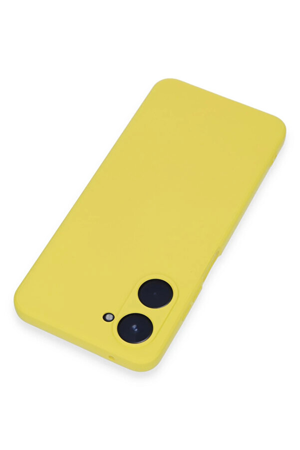 Buti̇k Harmonyaura Realme 10 4G Kılıf Nano İçi̇ Kadi̇fe Si̇li̇kon - Sarı