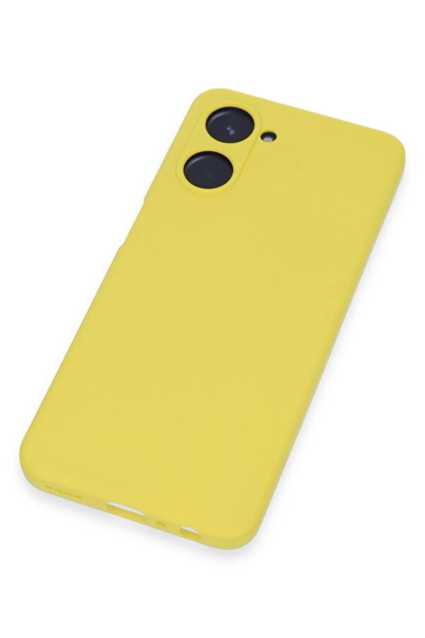 Buti̇k Harmonyaura Realme 10 4G Kılıf Nano İçi̇ Kadi̇fe Si̇li̇kon - Sarı