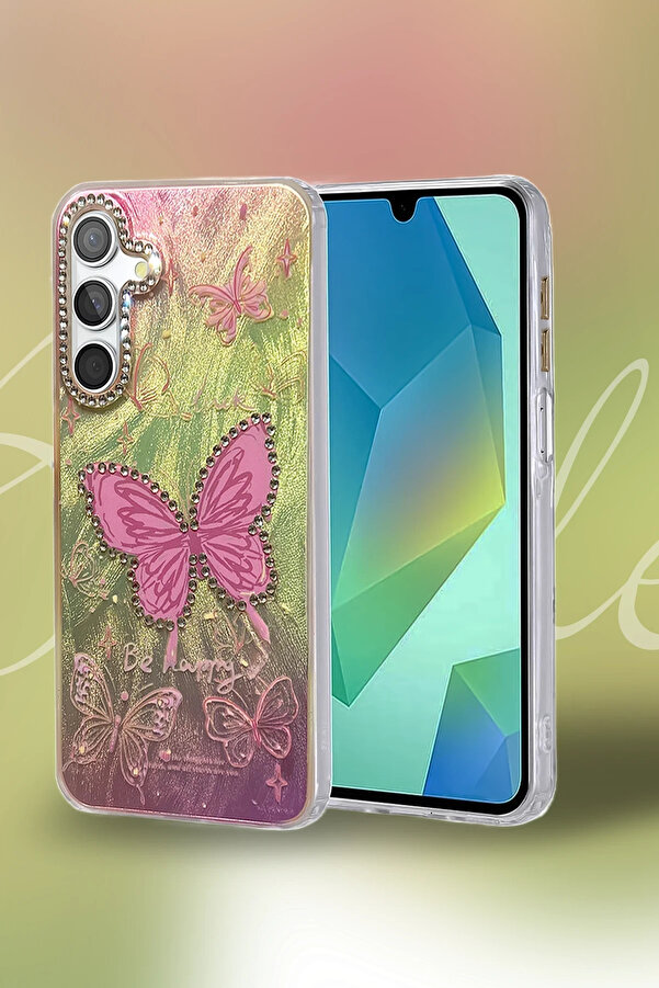 Harmonyaura Samsung Galaxy S23 Fe Kılıf Blade Aynalı Desenli̇ Kapak - Desen 1
