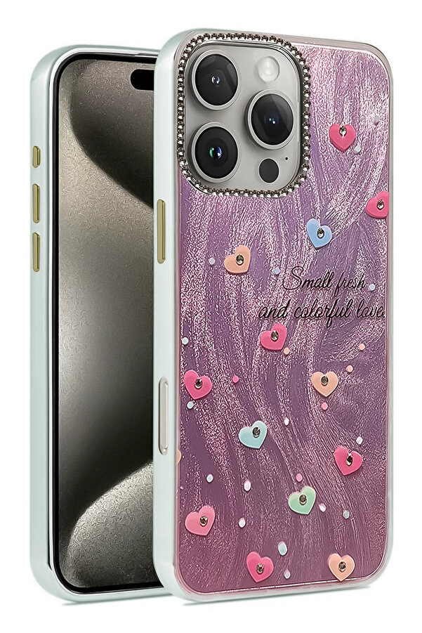 Buti̇k Harmonyaura İphone 16 Pro Max Kılıf Blade Aynalı Desenli̇ Kapak - Desen 8