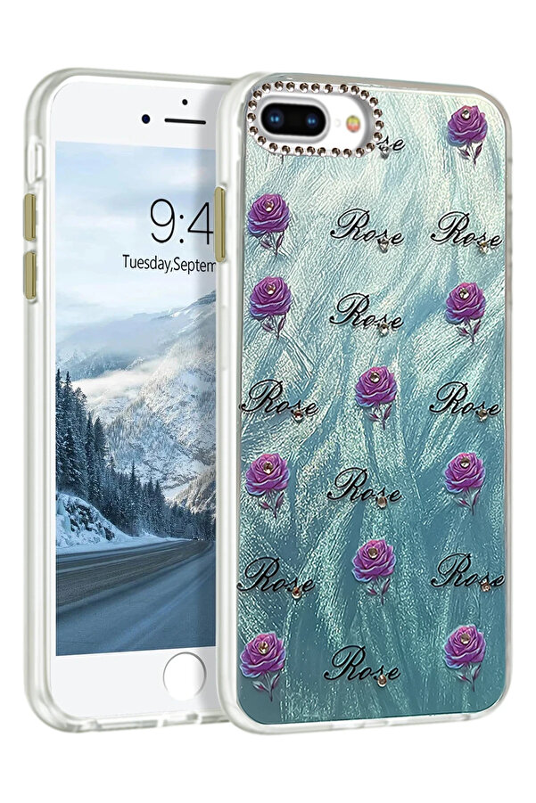 Buti̇k Harmonyaura İphone 7 Plus Kılıf Blade Aynalı Desenli̇ Kapak - Desen 9