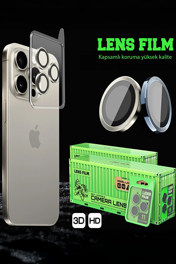 Buti̇k Harmonyaura Samsung Galaxy S25 Ultra Raze Metal Kamera Lens - Mavi̇