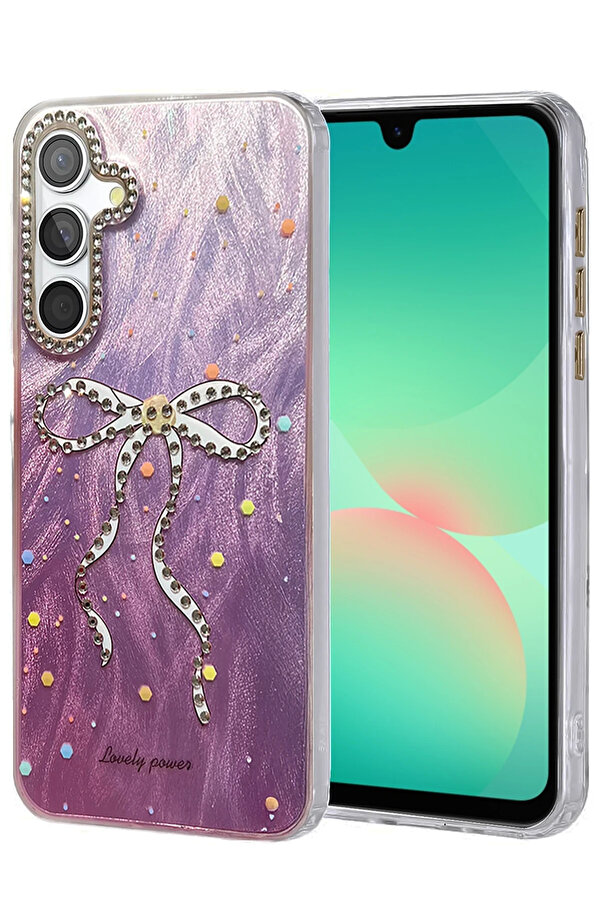 Harmonyaura Samsung Galaxy A26 Kılıf Blade Aynalı Desenli̇ Kapak - Desen 1-(5796)