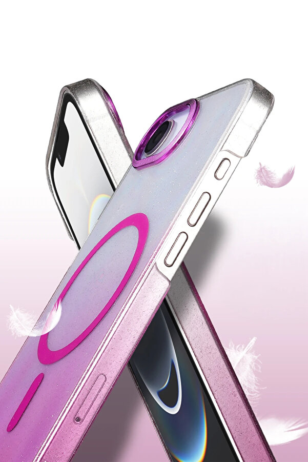 Buti̇k Harmonyaura Apple İphone 16E Glossy Magsafe Kapak - Çöl Ti̇tanyum
